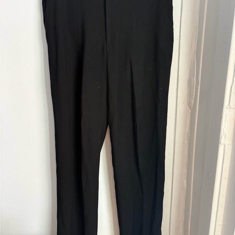 Giorgio Armani Black Label Elegant Black Dress Pants